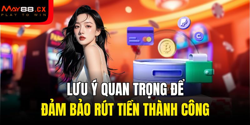 Lưu ý quan trọng để rút tiền thành công bạn nên biết